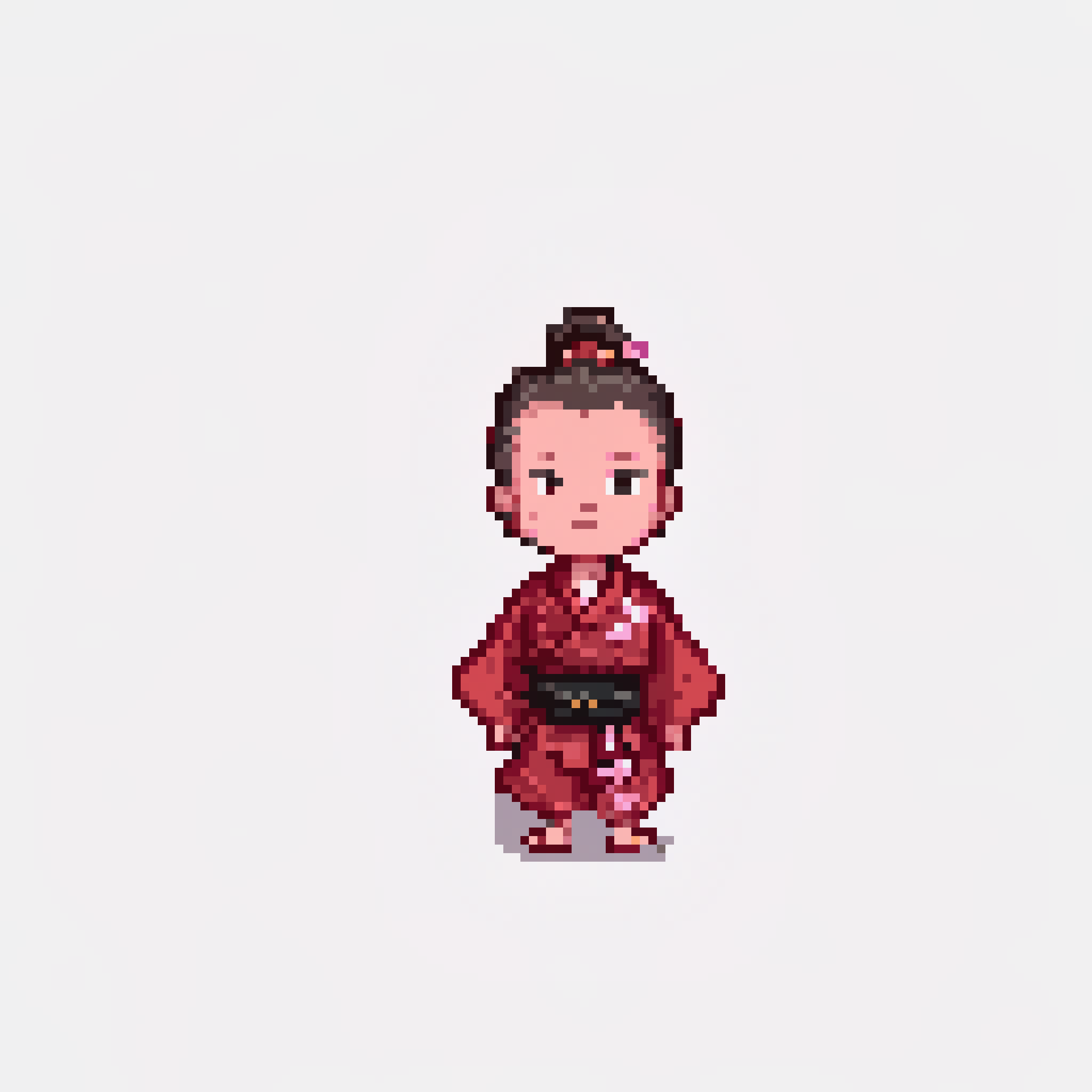 後処理を通した、クリーンなドット絵の例